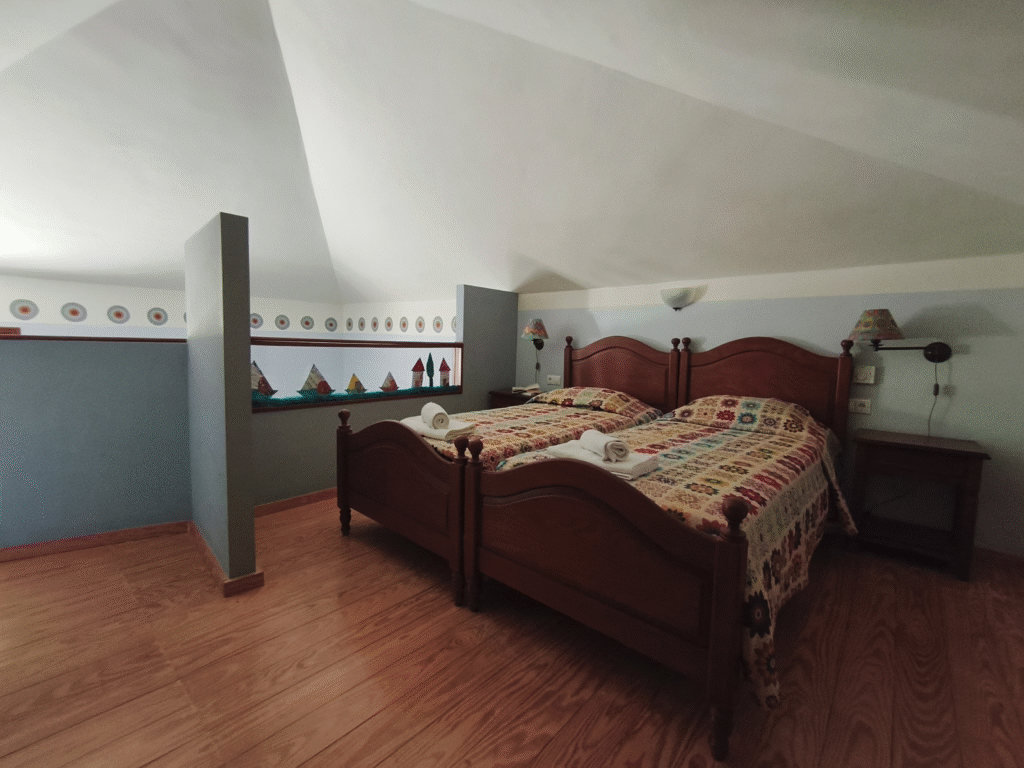 Second sleeping area at Alisahni Villas in Kiotari, Rhodes.